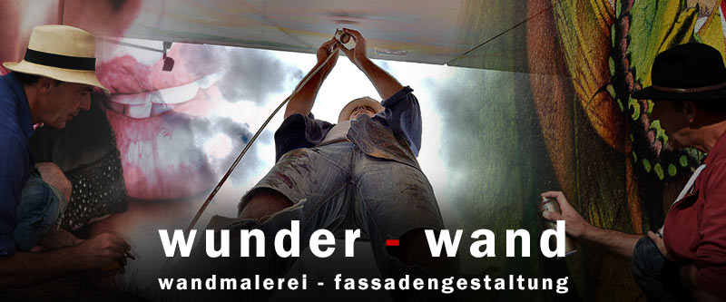 Wunder-Wand: Wandmalerei und Fassadengestaltung – Arbeit an einem großen Wandbild