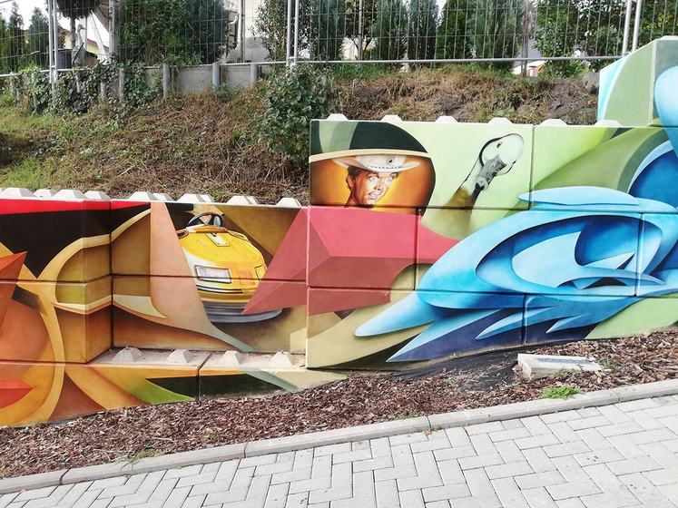Graffiti-Mauer, Abschnitt