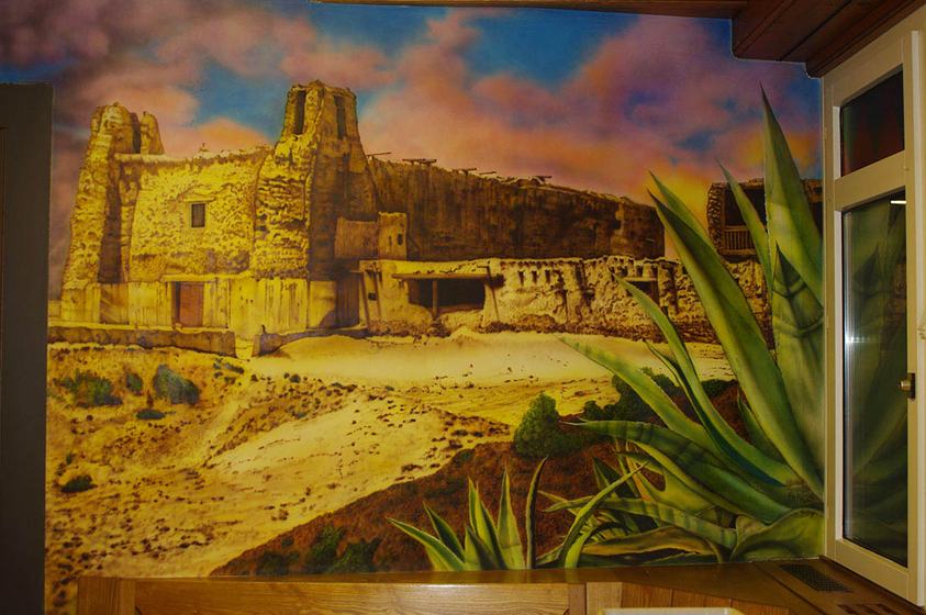 Pueblo in der Wüste
