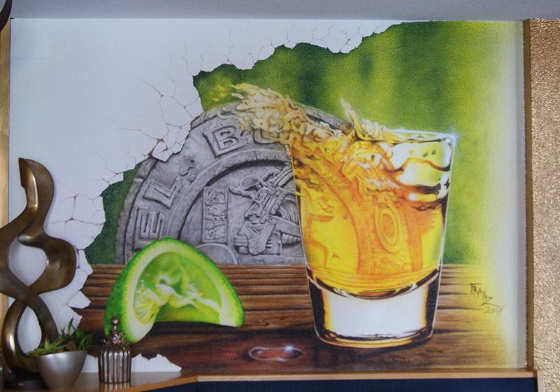 Tequila mit Limette