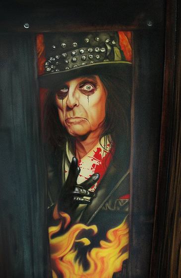 Alice Cooper in Flammen
