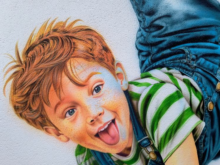 Rothaariger Junge – Detail