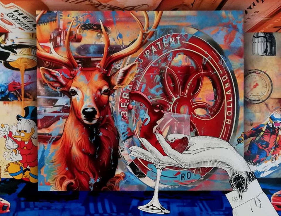 Airbrush Wandbild Saarland