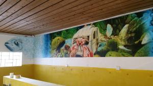 Innenraumgestaltung Airbrush Wandmalerei