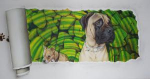 Airbrush auf Putz