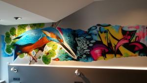 Raumgestaltung Airbrush Wandmalerei