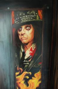 Innenraumgestaltung Airbrush Wandmalerei