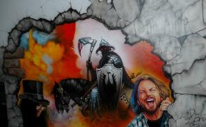 Innenraumgestaltung Airbrush Wandmalerei