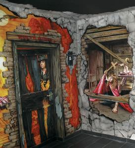 Innenraumgestaltung Airbrush Wandmalerei