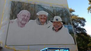 Fassadengestaltung Airbrush Wandmalerei