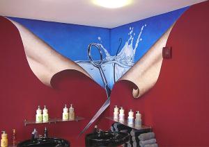Innenraumgestaltung Airbrush Wandmalerei Saarland