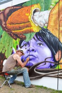 Wandmalerei Airbrush Fassadengestaltung Franz Schmidt Saarland