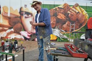 Wandmalerei Airbrush Fassadengestaltung Franz Schmidt Saarland