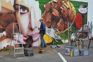 Wandmalerei Airbrush Fassadengestaltung Franz Schmidt Saarland