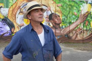 Wandmalerei Airbrush Fassadengestaltung Franz Schmidt Saarland