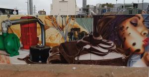 Fassadengestaltung Airbrush Wandmalerei Graffiti Saarland