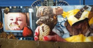 Fassadengestaltung Airbrush Wandmalerei Graffiti Saarland