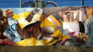 Fassadengestaltung Airbrush Wandmalerei Graffiti Saarland