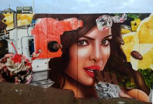 Fassadengestaltung Airbrush Wandmalerei Graffiti Saarland