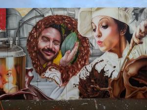 Fassadengestaltung Airbrush Wandmalerei Graffiti Saarland