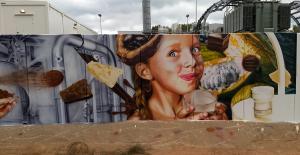 Fassadengestaltung Airbrush Wandmalerei Graffiti Saarland