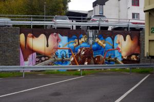 Wandmalerei Airbrush Fassadengestaltung Franz Schmidt Saarland