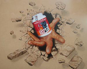 powerstar Airbrush Wandbild