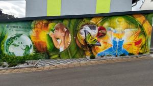 Wandmalerei Airbrush Graffiti