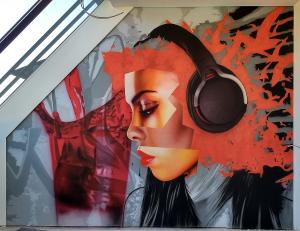 Raumgestaltung Airbrush Wandmalerei