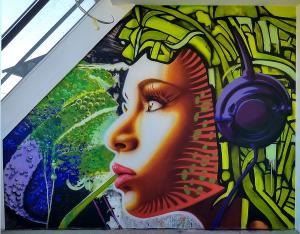 Raumgestaltung Airbrush Wandmalerei