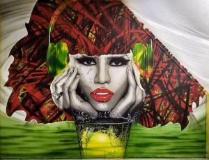 Raumgestaltung Airbrush Wandmalerei