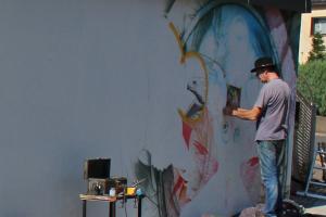 Wandmalerei Airbrush Graffiti