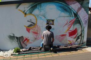 Wandmalerei Airbrush Graffiti