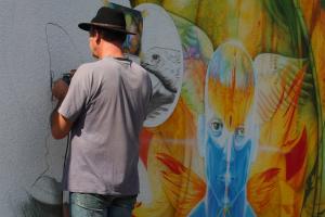 Wandmalerei Airbrush Graffiti