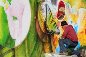 Wandmalerei Airbrush Graffiti