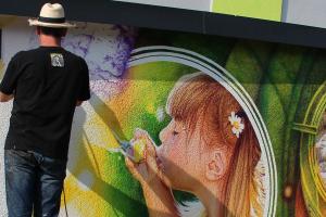 Wandmalerei Airbrush Graffiti